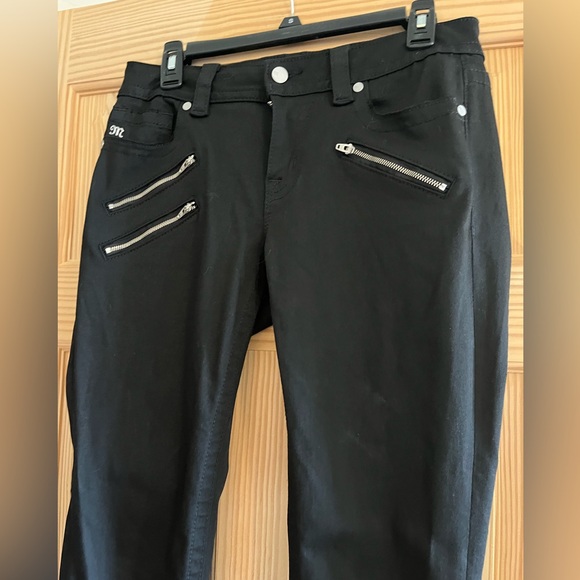 Miss Me Mid Rise Skinny Black Pants Size 30 - Picture 7 of 10